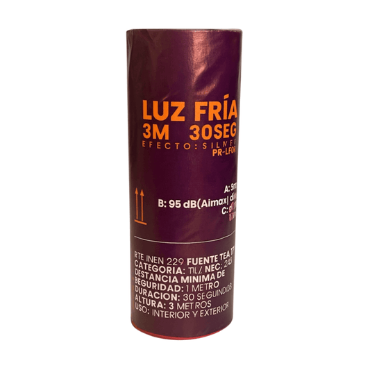 Cartucho de Pirotecnia Fría Plus | 3 Metros 30 Segundos Power Pro