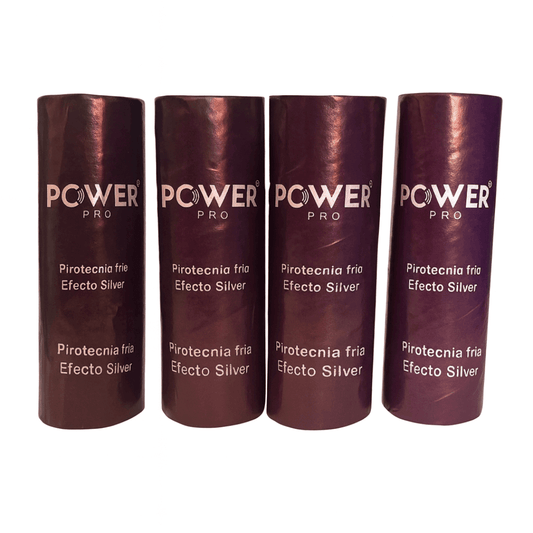 Caja x4 Cartucho de Pirotecnia Fría Plus | 3 Metros 30 Segundos Power Pro