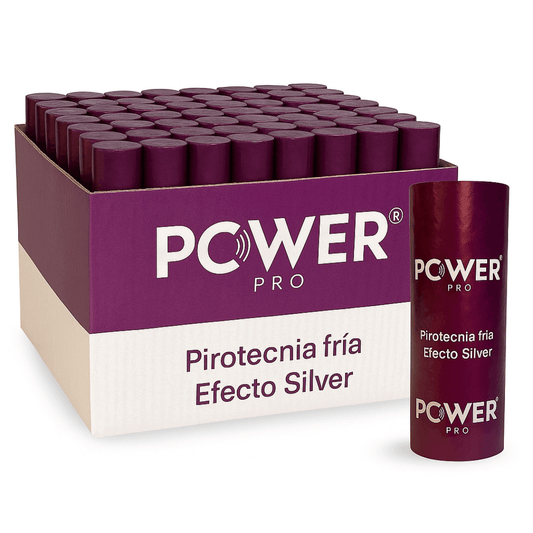 Caja x50 Cartucho de Pirotecnia Fría Plus | 3 Metros 30 Segundos Power Pro