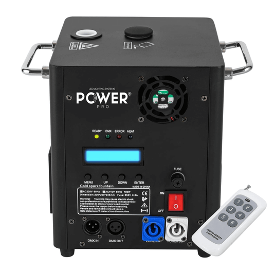 Power Pro SPARKULAR | Pirotecnia Fría de Titanio 600W