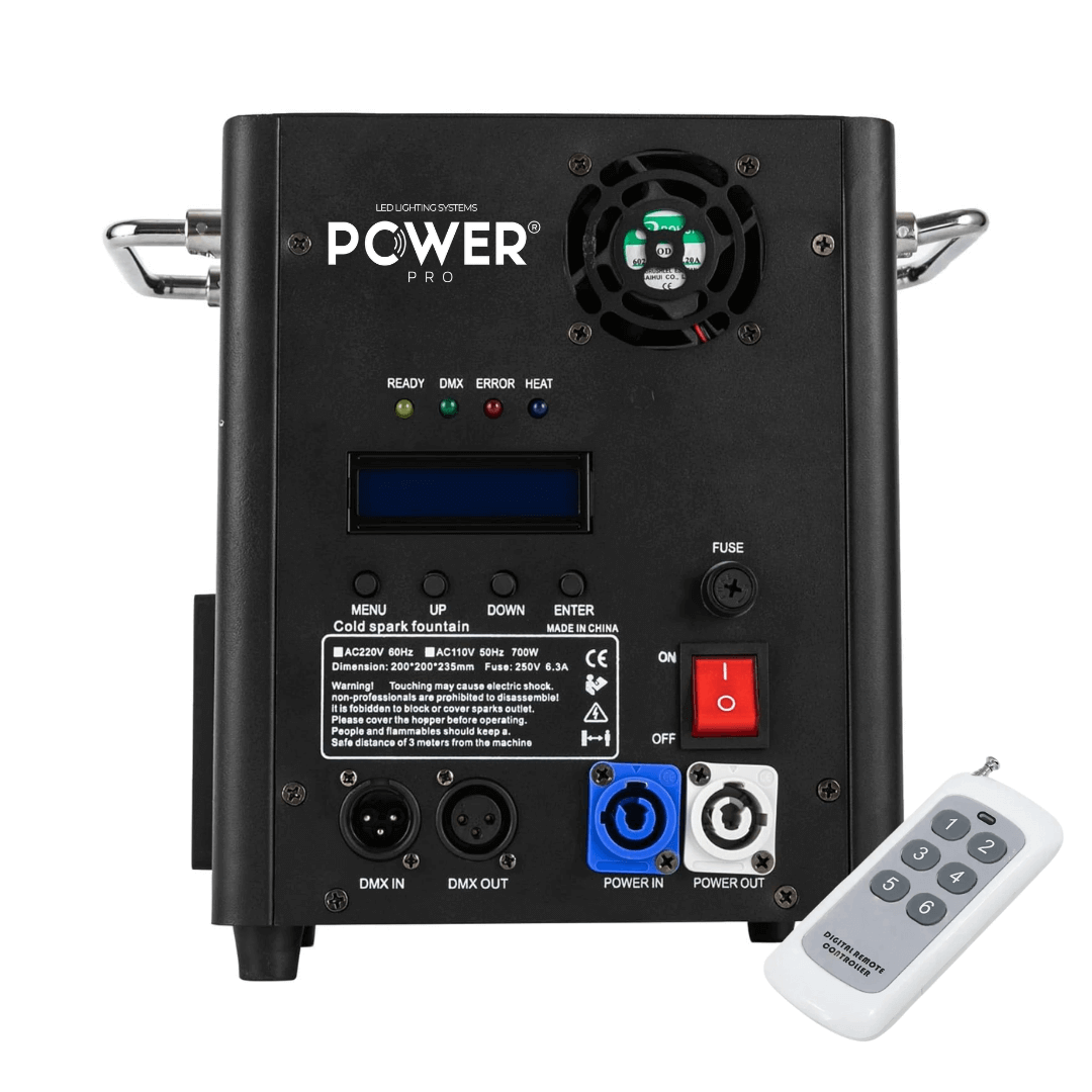 Power Pro SPARKULAR | Pirotecnia Fría de Titanio 600W
