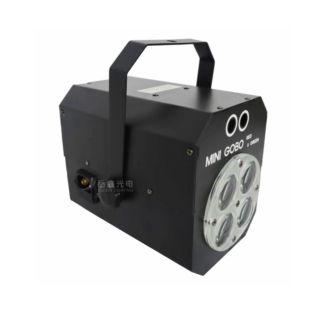 2en1 Mini Gobo + Láser RGBW - Luz Efecto Escénico Profesional 30W con Láser 150mW RG – DJ, Club & Fiesta