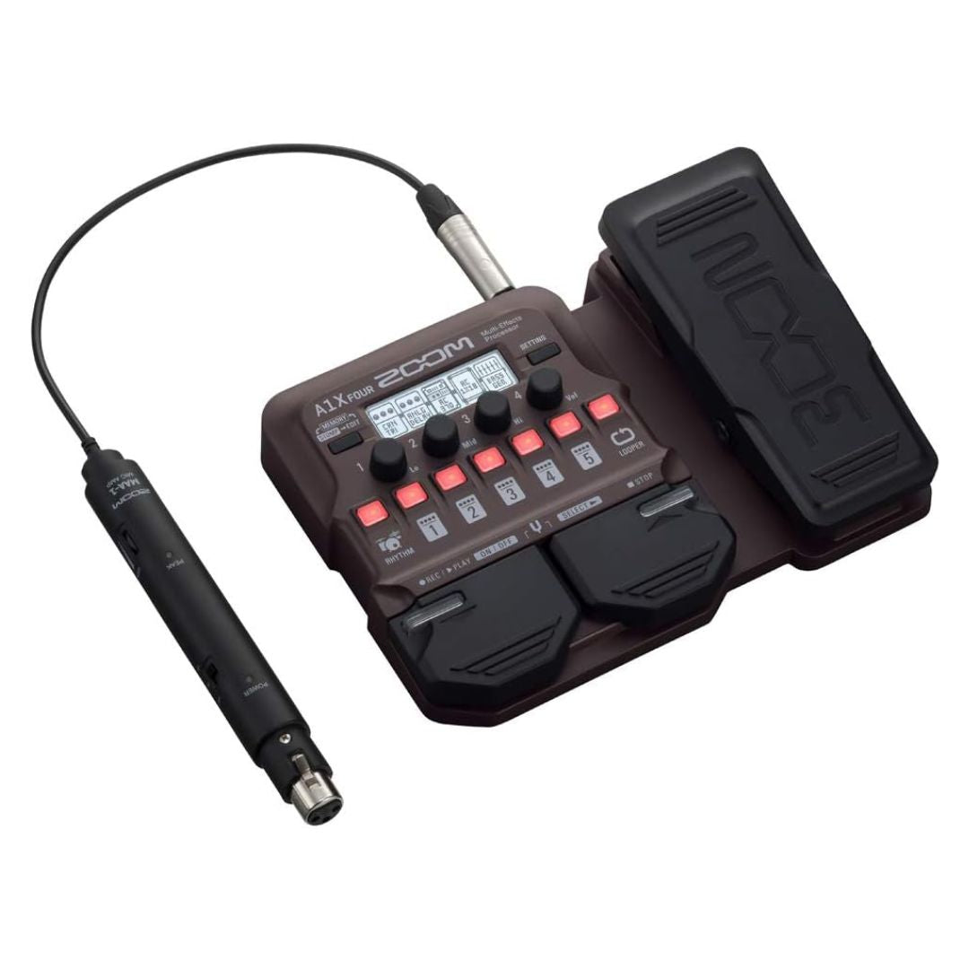 ZOOM A1 FOUR | Procesador Multiefectos para Instrumentos Acústicos y de Viento