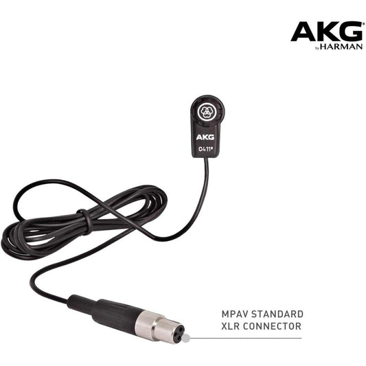 AKG C411 PP | Micrófono de Condensador Profesional para Instrumentos