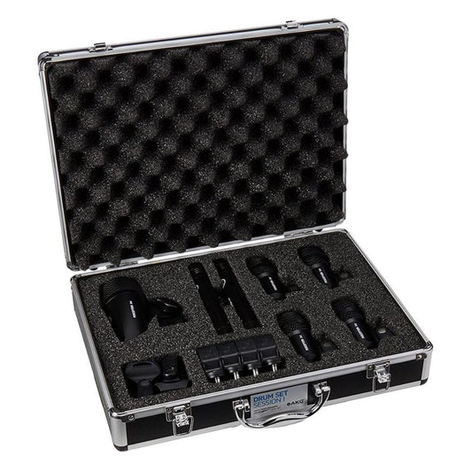 AKG Drum Set Session I | Kit Profesional de 7 Micrófonos para Batería