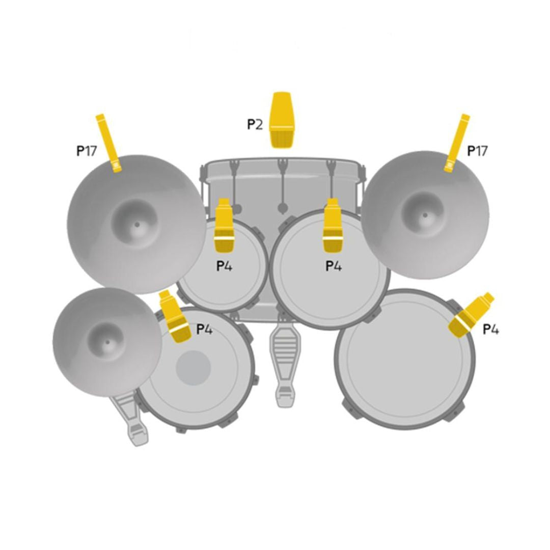 AKG Drum Set Session I | Kit Profesional de 7 Micrófonos para Batería