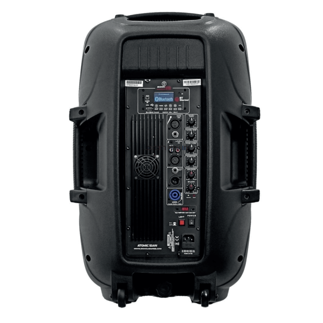 SONIC USA ATOMIC 15A-W MK4 | Caja Amplificada Activa de 15’’ con BT Estéreo y APP
