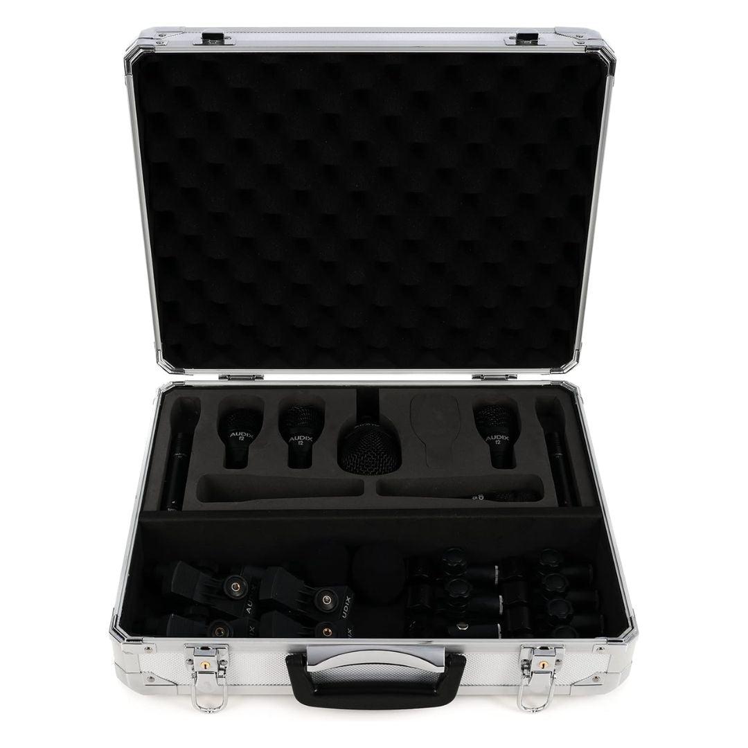 AUDIX FP7 | Kit de Micrófonos para Batería (7 Piezas) con Soportes y Estuche de Aluminio