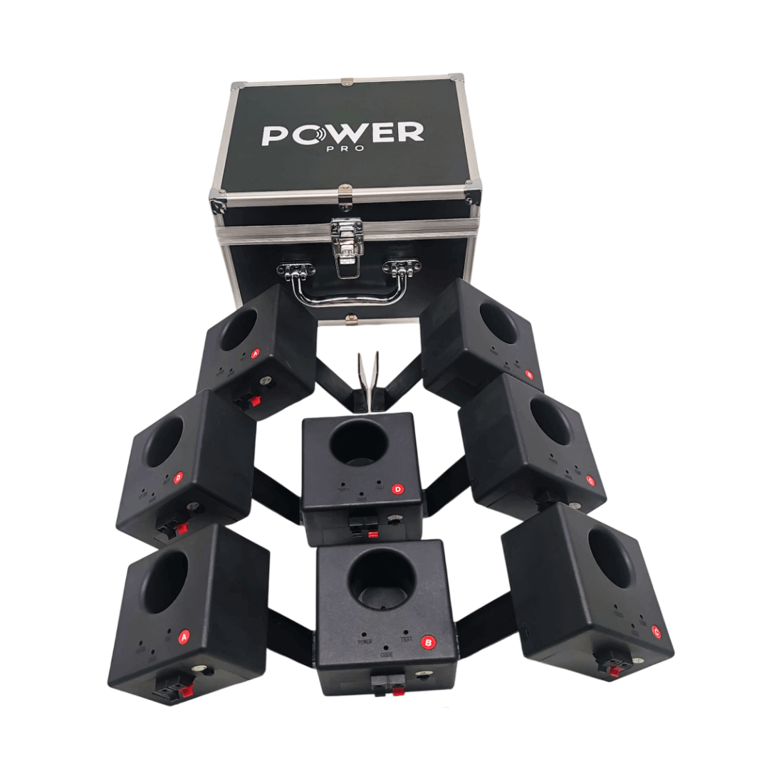 Kit de 8 Activadores de Pirotecnia Fría Power Pro | Incluye Maleta de Aluminio