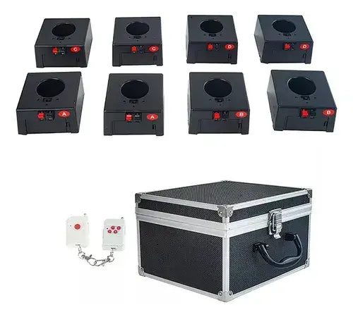 Kit de 8 Activadores de Pirotecnia Fría Power Pro | Incluye Maleta de Aluminio