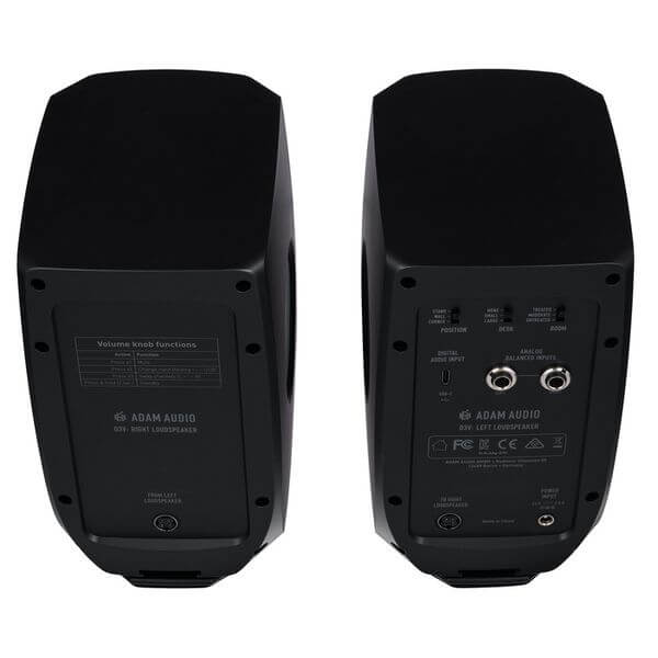 ADAM Audio D3V Black Par | Monitores Activos de Estudio USB-C 3.5”