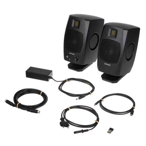 ADAM Audio D3V Black Par | Monitores Activos de Estudio USB-C 3.5”