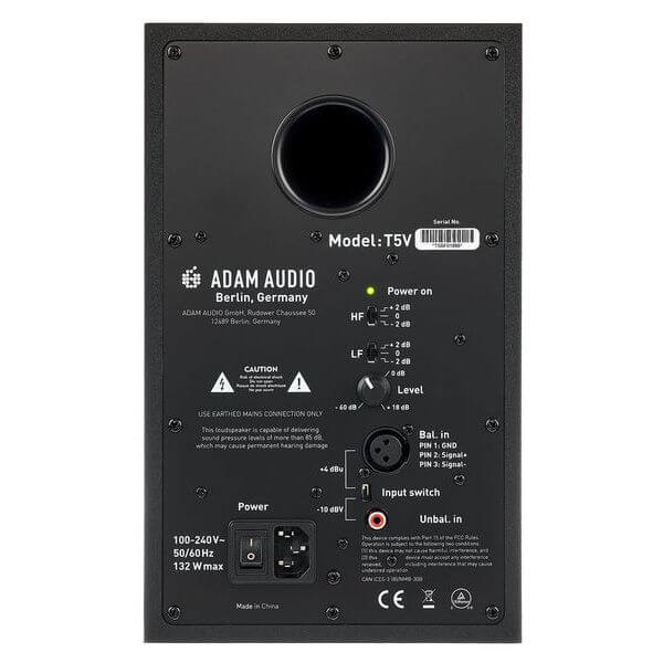 ADAM Audio T5V (Par)| Monitor Activo de Estudio Nearfield 5”
