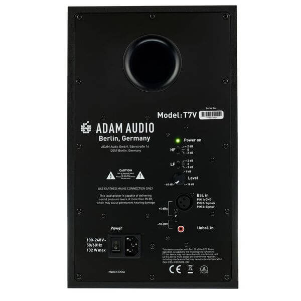 ADAM Audio T7V (Par)| Monitor Activo de Estudio Nearfield 7”