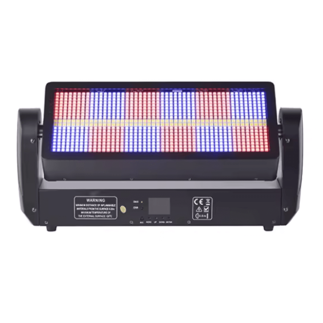 POWER PRO ATOMIC STROBE 12+12 ROBÓTICA - Luz Estroboscópica LED 3en1 RGBW con Cabezal Móvil