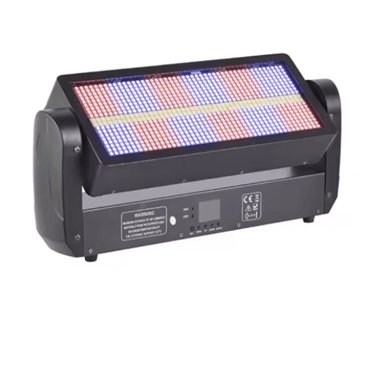 POWER PRO ATOMIC STROBE 12+12 ROBÓTICA - Luz Estroboscópica LED 3en1 RGBW con Cabezal Móvil