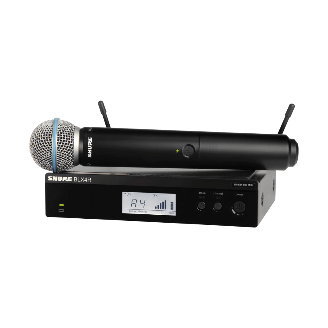 Shure BLX24R/B58-H9 | Sistema Inalámbrico de Rack con Micrófono Vocal BETA58A