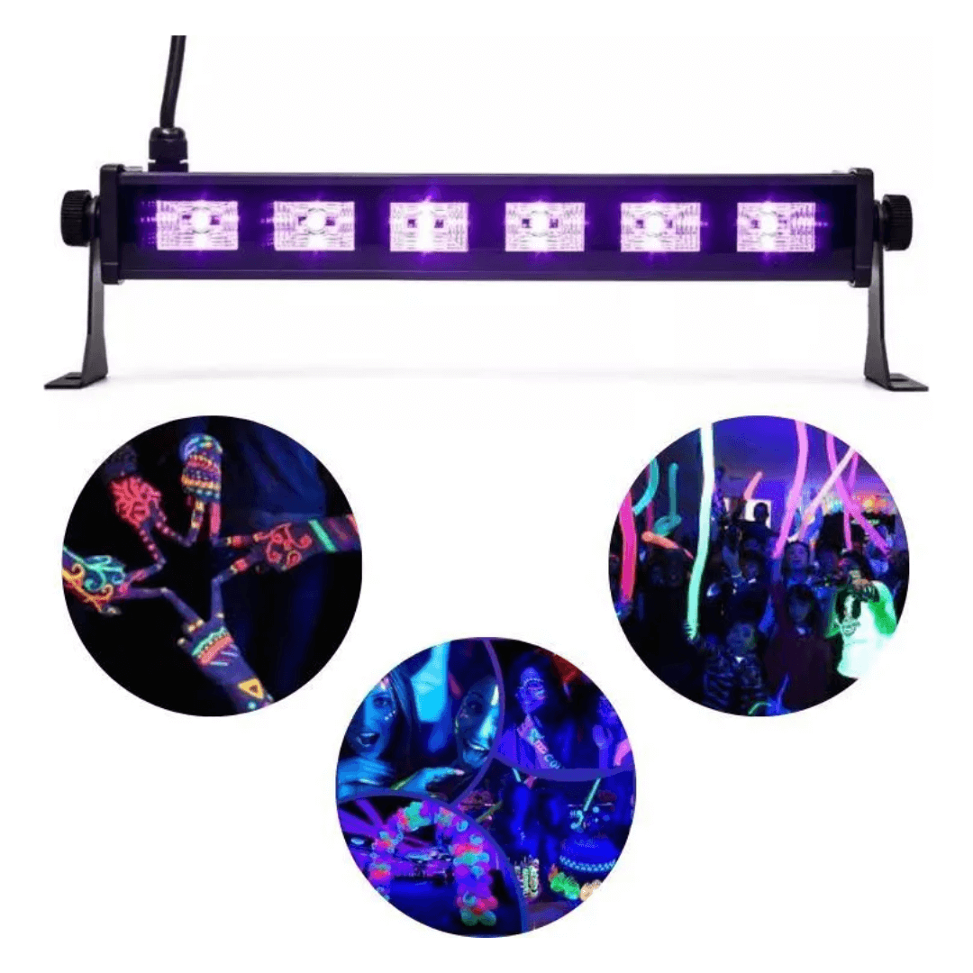 Barra de Luz LED UV 9×3W - Luz Negra Profesional Ultravioleta 20W Bivolt