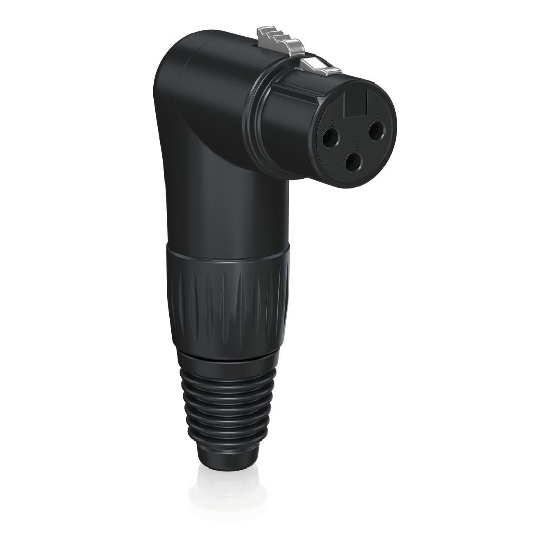 Behringer X3FR-BK | Conector XLR Hembra 3 Pines en Ángulo Recto