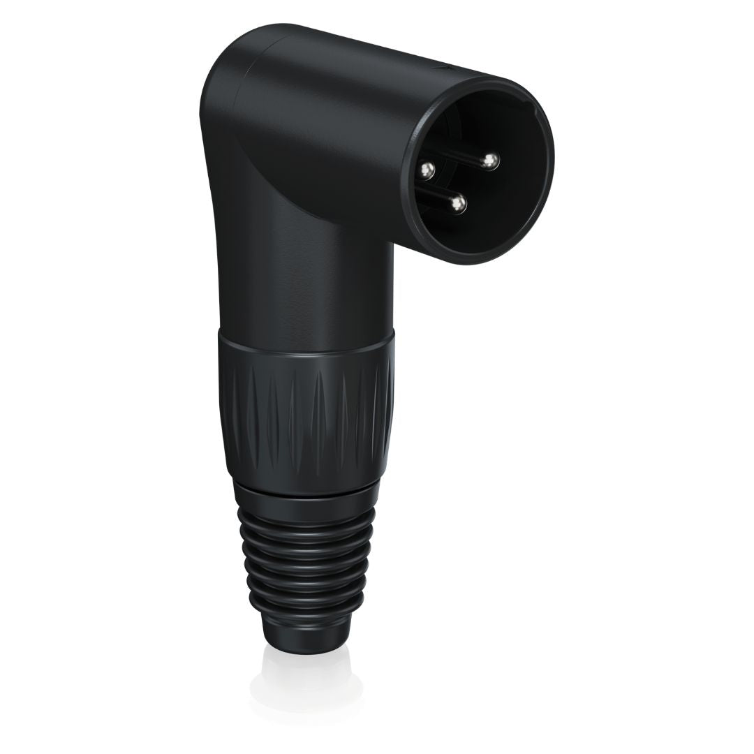 Behringer X3MR-BK | Conector XLR Macho 3 Pines en Ángulo Recto