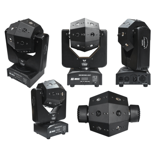 Bola Loca X16 LED RGBW – Efecto Beam Robótico con Giro Infinito