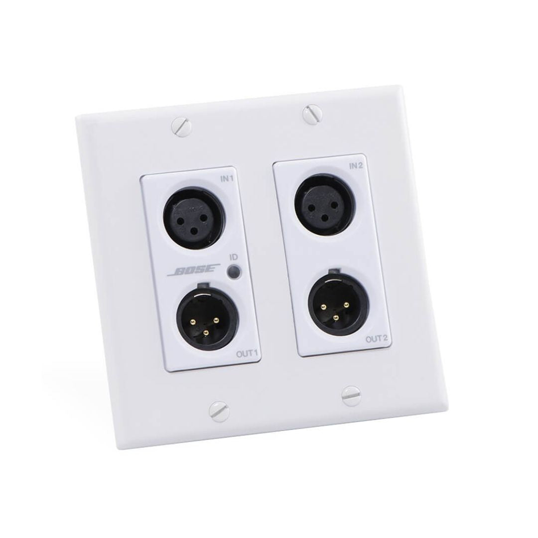 Bose ControlSpace WP22B-D Dante | Placa de Pared XLR Entradas / Salidas