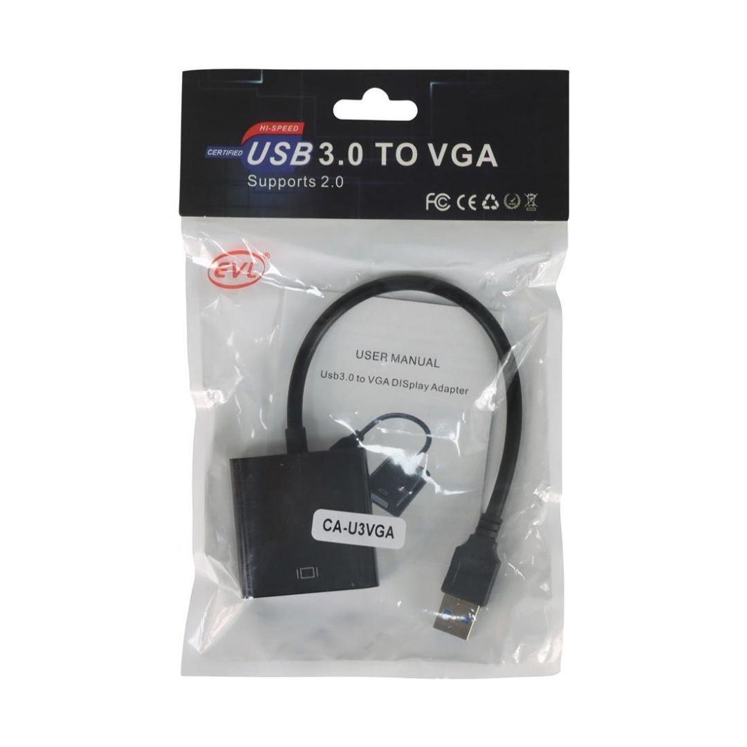 EVL CA-U3VGA | CONVERTIDOR USB 3.0 A VGA - DESC