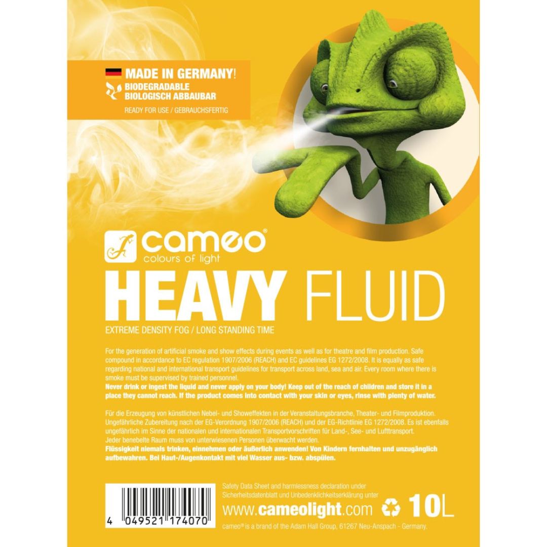 CAMEO CLFHEAVY5L | Líquido Profesional de Humo Heavy Biodegradable 5L