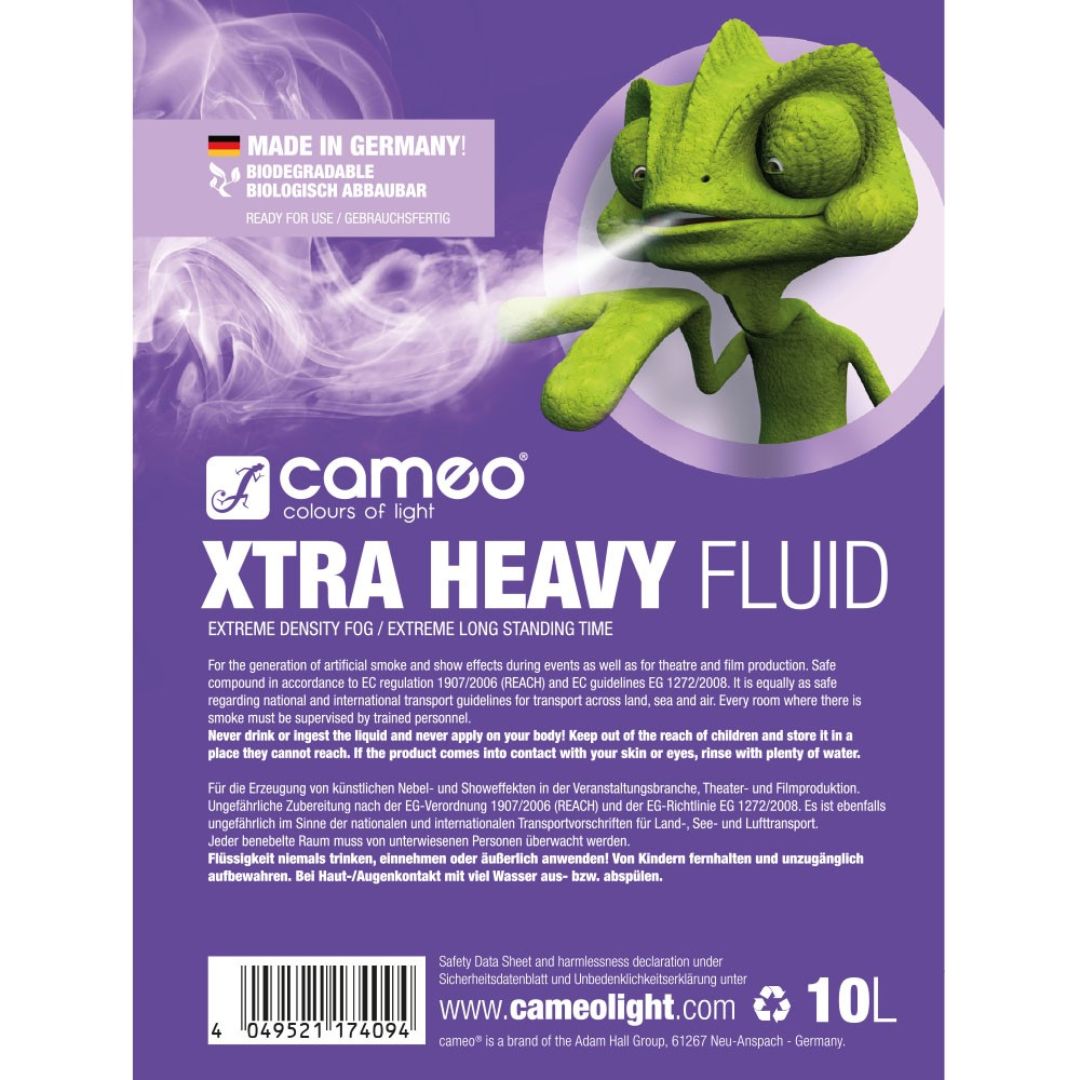 CAMEO CLFXHEAVY5L | Líquido Profesional de Humo XTRA Heavy Biodegradable 5L