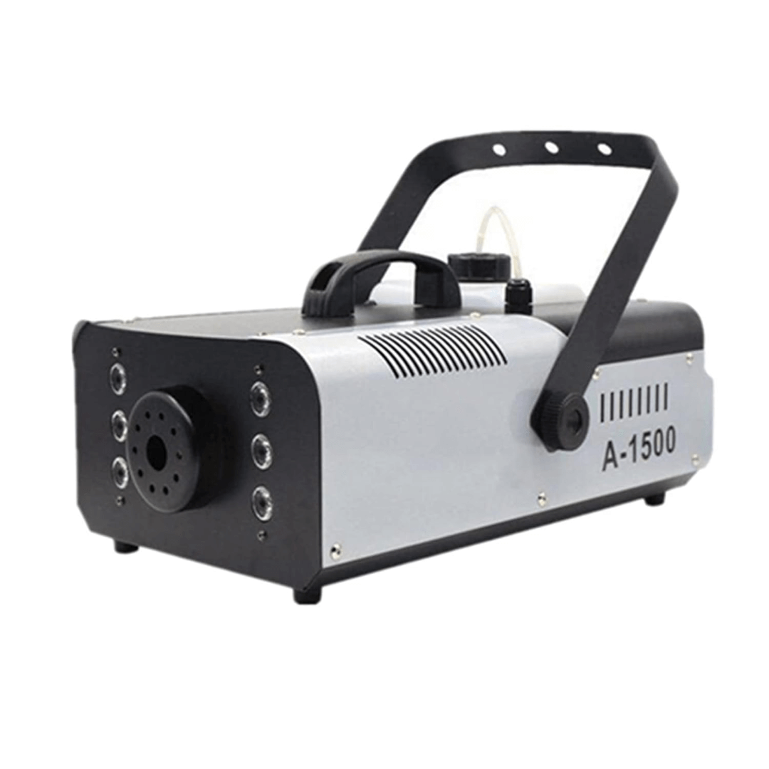 Cámara de Humo 1500W + LED | Máquina de Niebla Vertical con Luces RGB 6×3W + Control Inalámbrico