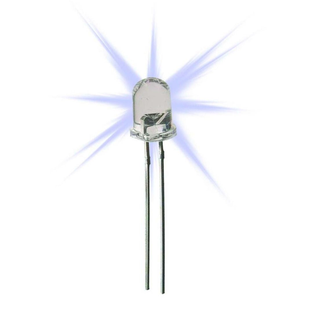 UNIVERSAL DL-329 | DIODO LED 3MM ALTO BRILLO TRANSPARENTE BLANCO