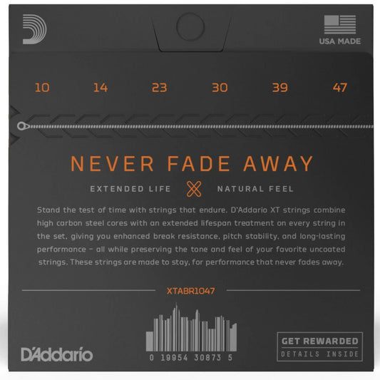 D’Addario XTABR1047 | Cuerdas para Guitarra Acústica 80/20 Bronze Extra Light