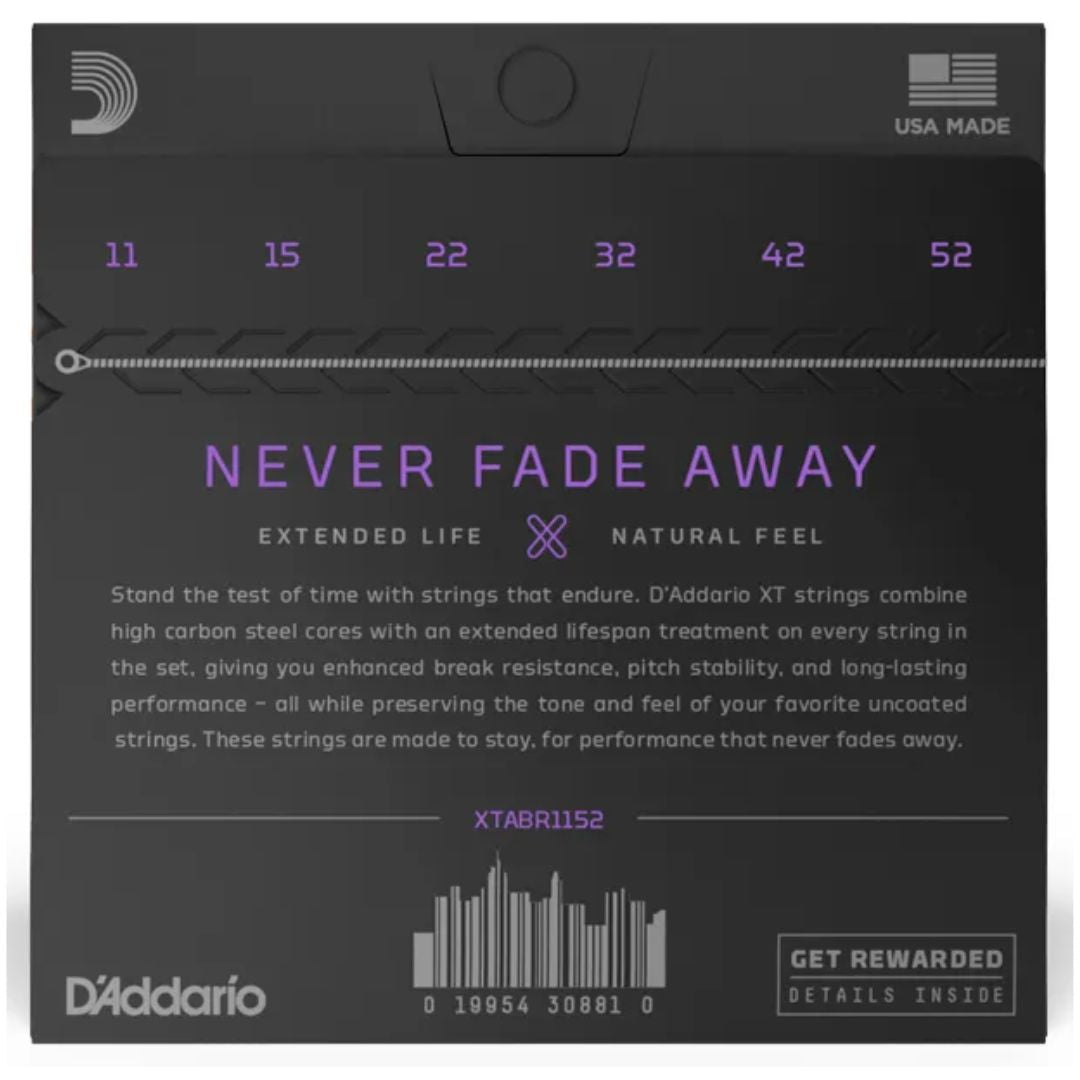 D’Addario XTABR1152 | Cuerdas para Guitarra Acústica 80/20 Bronze Light