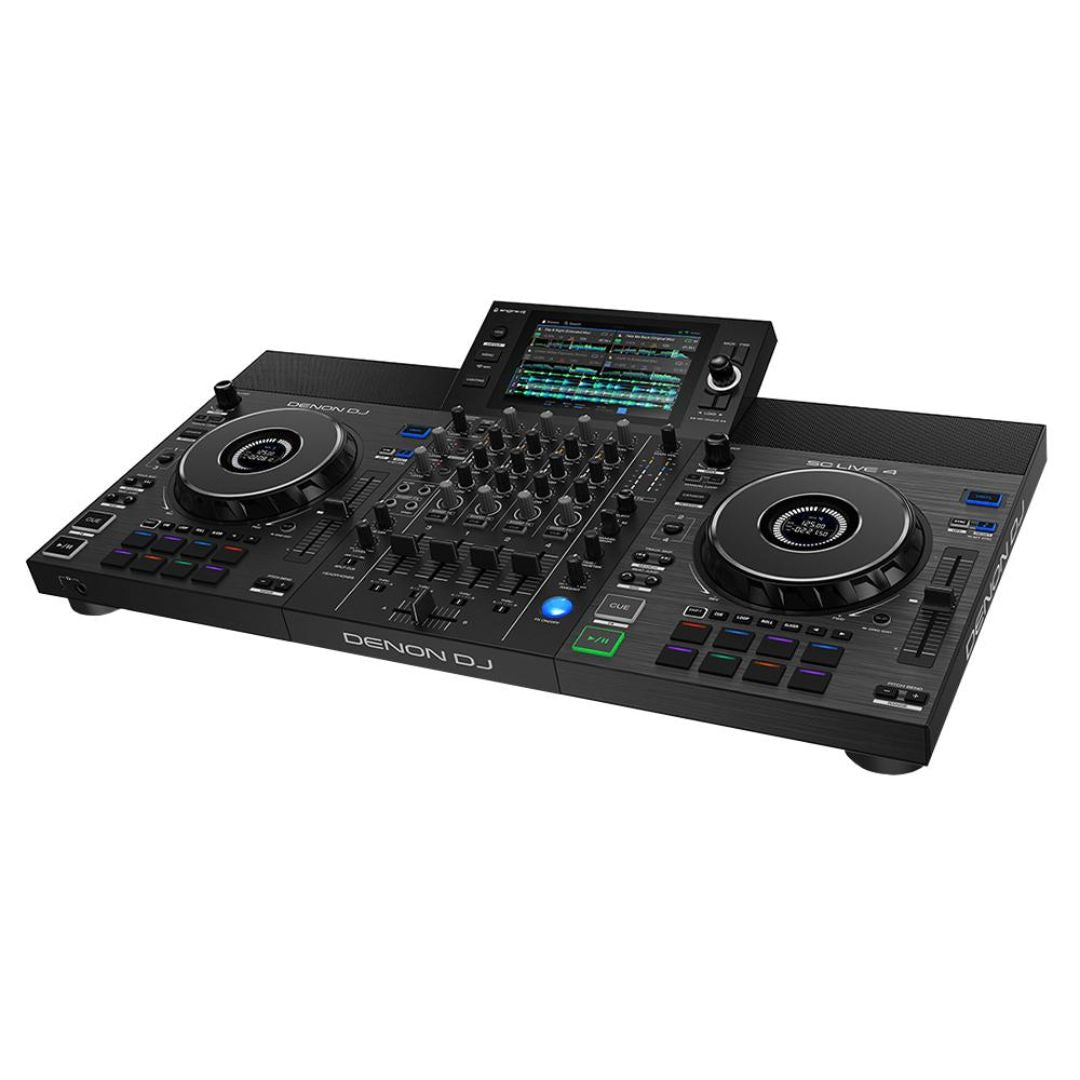 Denon DJ SC LIVE 4 | Controlador DJ Profesional Standalone de 4 Decks con Wi-Fi