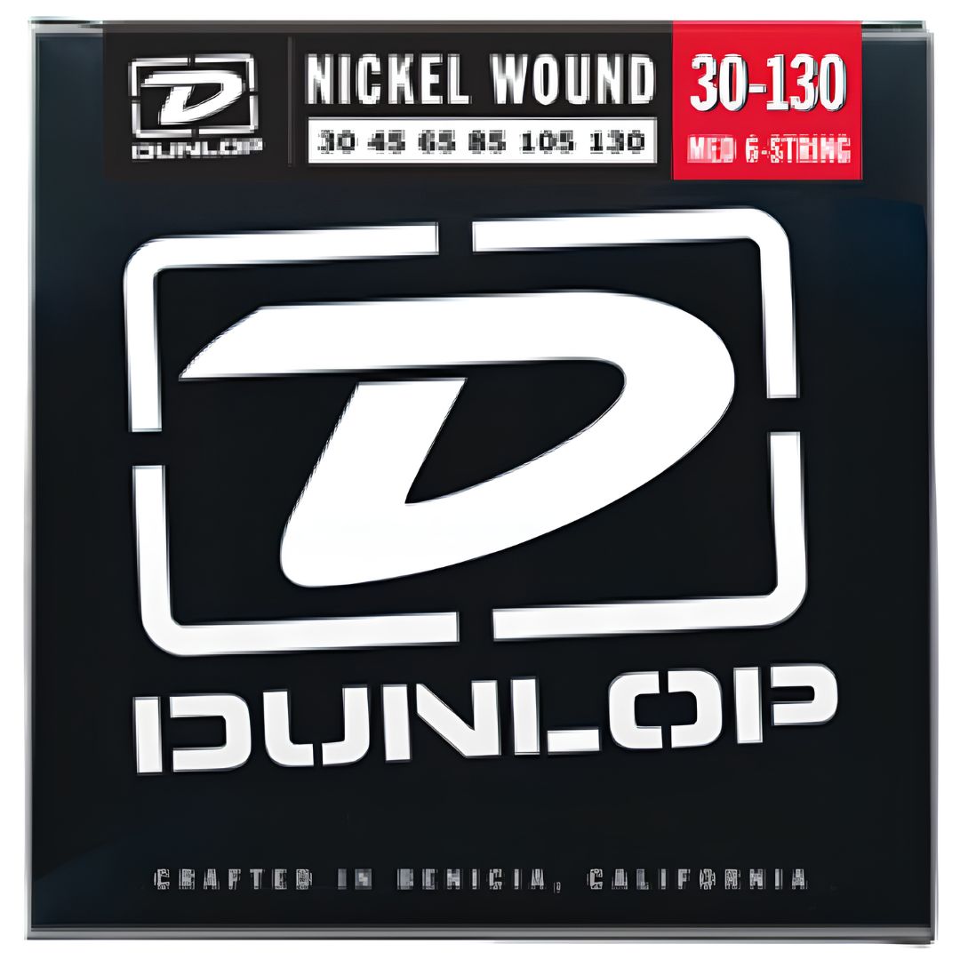 Dunlop DBN30130 Standard Series | Juego de Cuerdas para Bajo Eléctrico de 6 Cuerdas