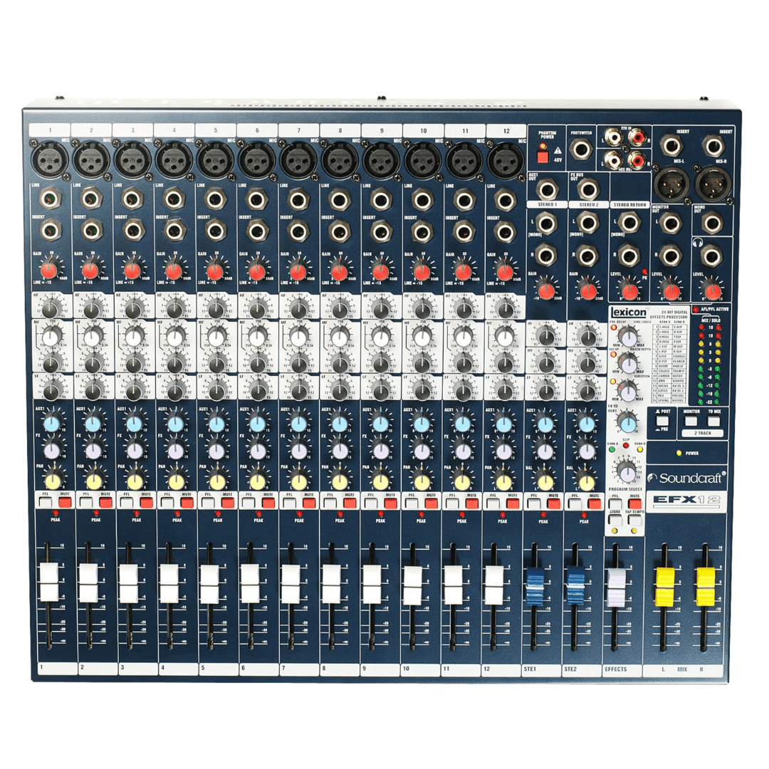 SOUNDCRAFT EFX12 | Consola Análoga Compacta con Efectos Lexicon®