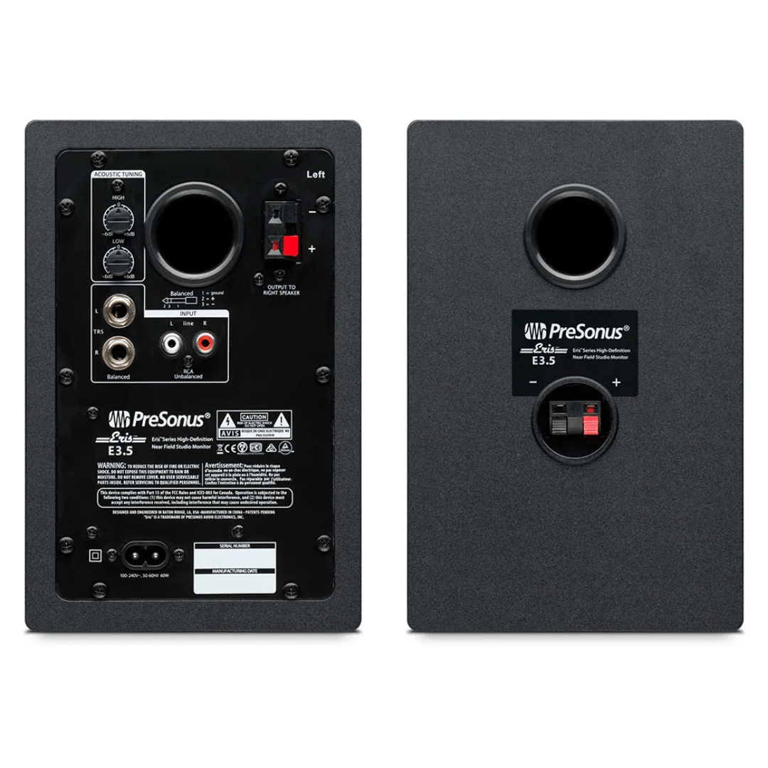 PreSonus ERIS E3.5 (Par) | Monitores Activos de Estudio 3.5” Kevlar®