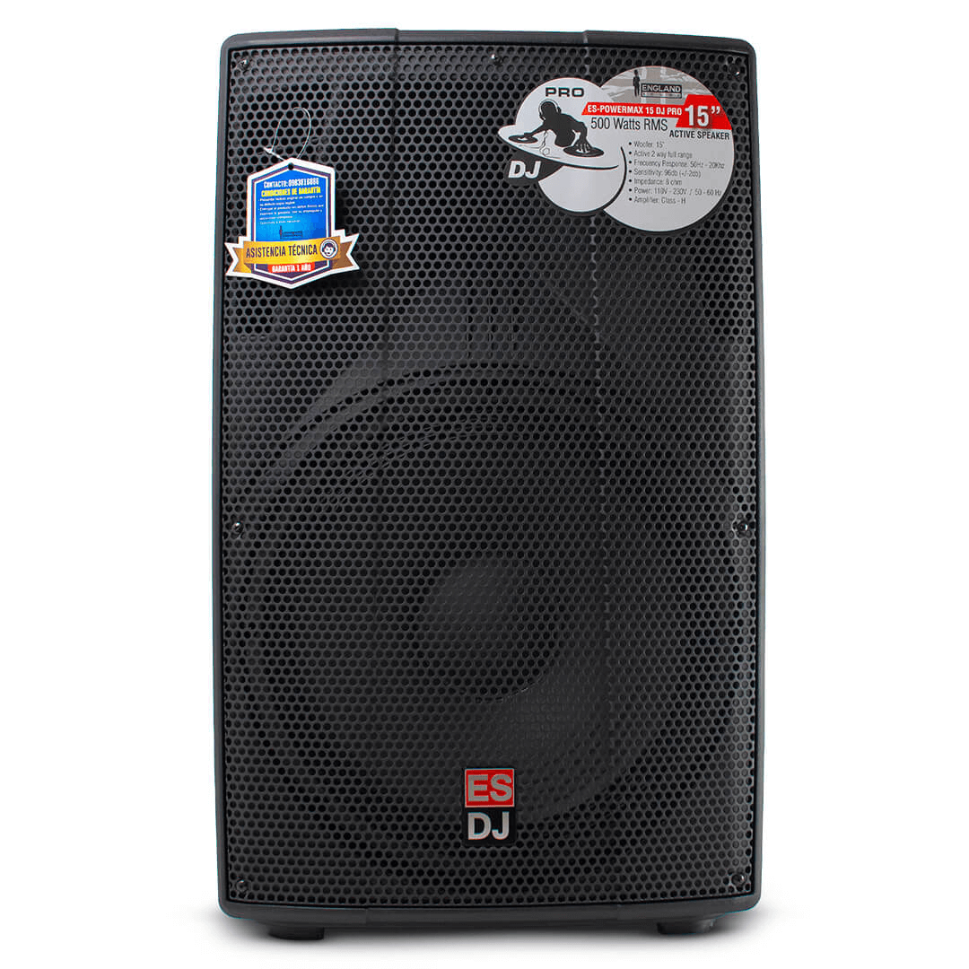 England Sound ES-POWERMAX 15-DJ PRO | Caja Activa Profesional de 15″ con Bluetooth y USB