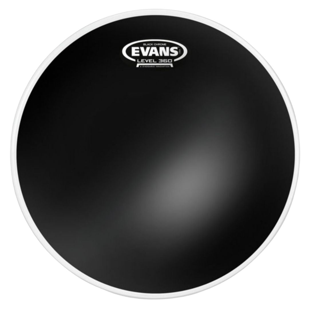 EVANS ETP-CHR-F Fusion | Pack de Parches Black Chrome para Toms
