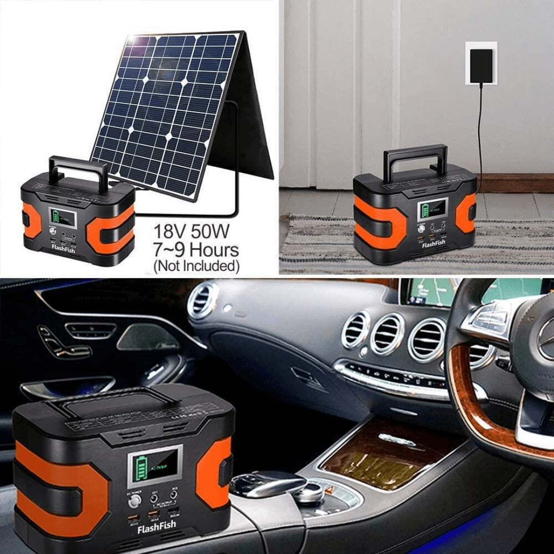 FlashFish EA150 | Estación de Energía Portátil 150W – 166Wh / 45.000mAh