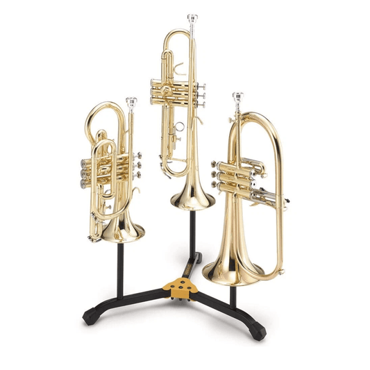 HERCULES DS513BB | Pedestal Triple para Trompeta, Corneta y Flugelhorn