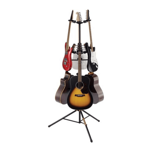 HERCULES GS526B | Pedestal de Guitarra para 6 Instrumentos con Sistema Auto Grip (AGS)