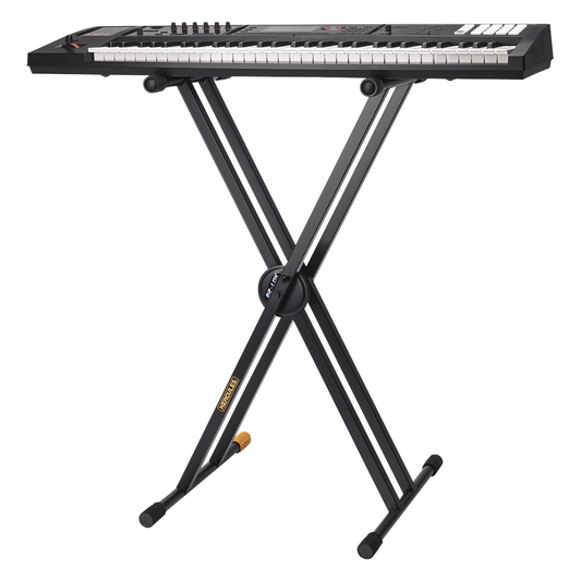 HERCULES KS120B | Pedestal de Teclado Doble X con Sistema EZ-LOK