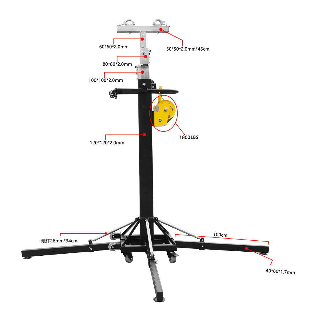 Honor LiftStand LS-8 | Elevador Reforzado de Alta Carga