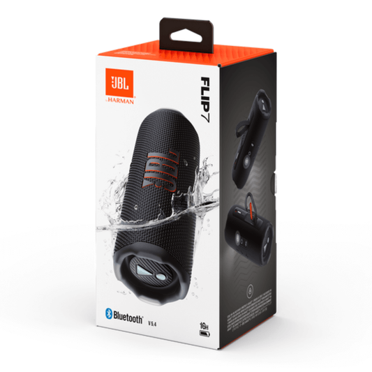 JBL Flip 7 Black | Parlante Portátil 100% Original Resistente al Agua