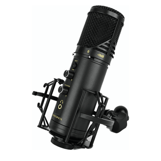 KURZWEIL KM-2U BLACK | Micrófono Condensador USB de Alta Resolución