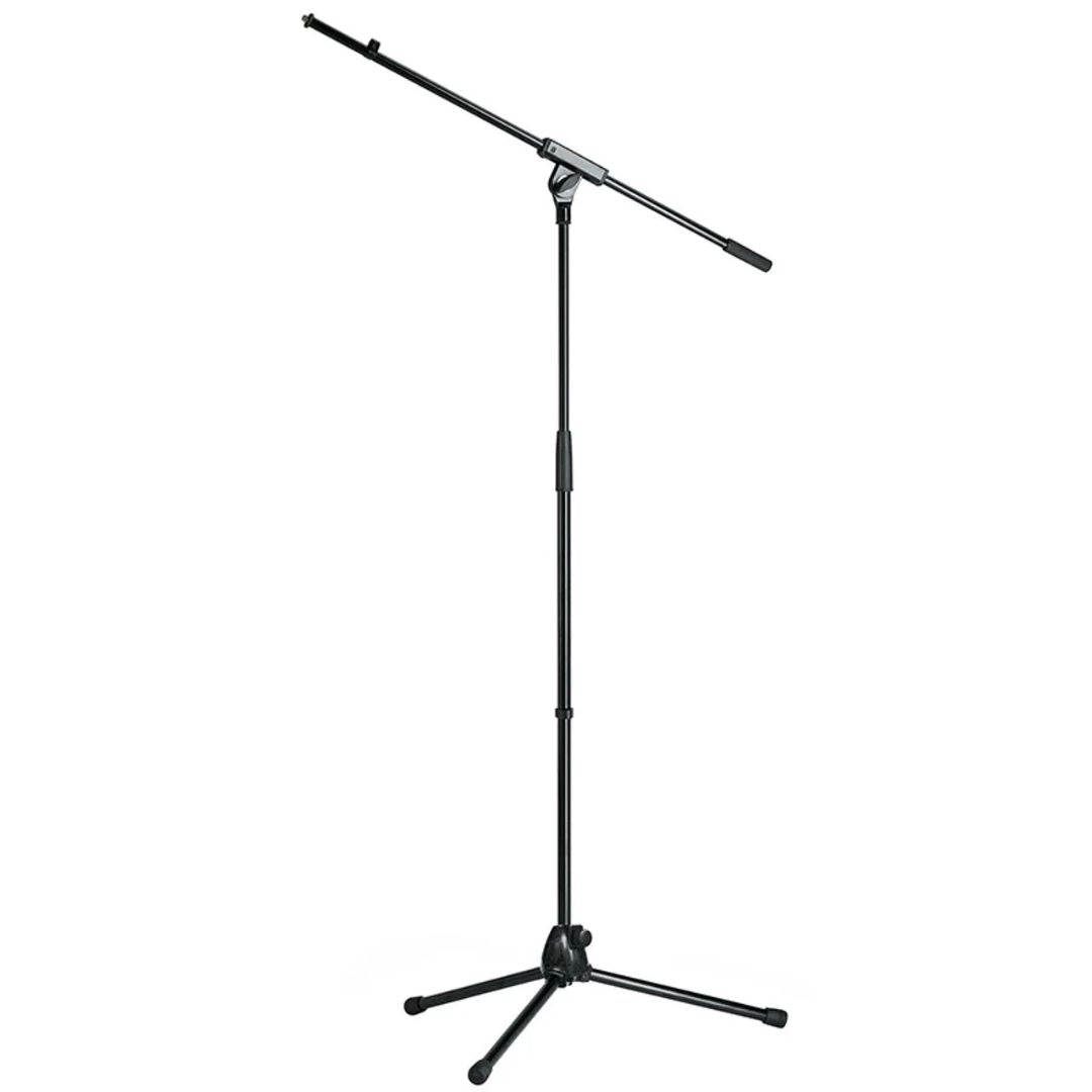K&M 25400-500-55 | Pedestal de Micrófono Boom con Brazo Ajustable, Diseño Ligero y Portátil