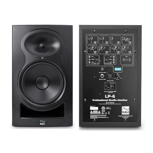 Kali Audio LP-6 2nd Black Par | Monitores Activos de Estudio de Campo Cercano 6.5”