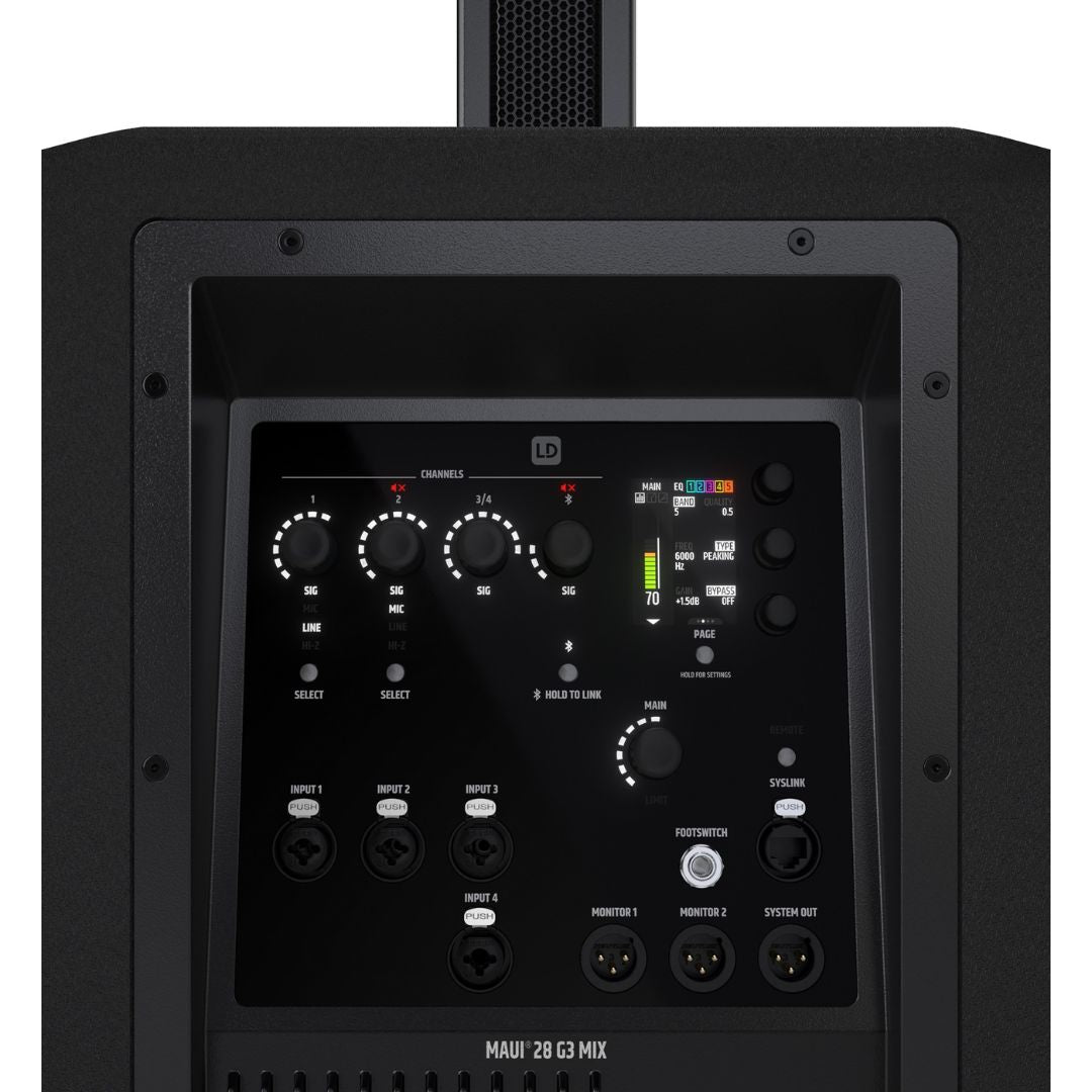 LD Systems MAUI 28 G3 MIX | Sistema PA de Columna Profesional con Mezclador Digital y Bluetooth