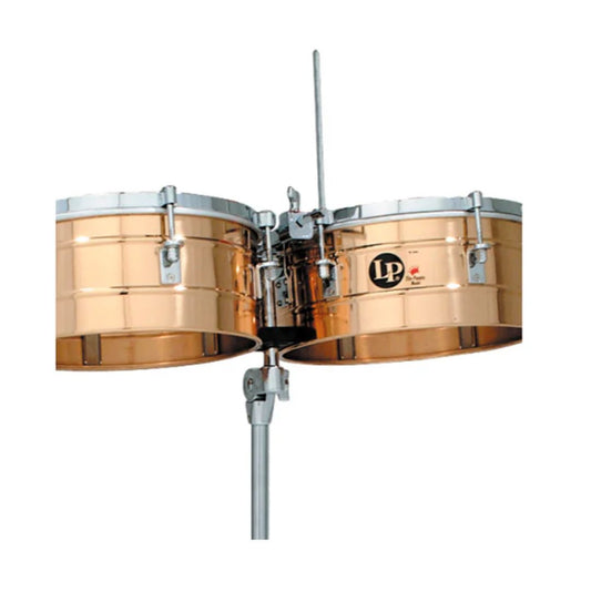 LP 257-BZ | Timbales Tito Puente 14” / 15” de Latón con Hardware Cromado